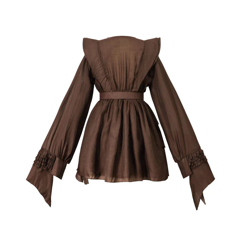 Vestido Curto Estruturado em Camadas Sofisticado