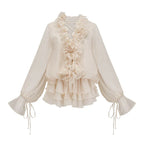 Vestido Flores em 3D, Decote em V e Detalhes em Babados