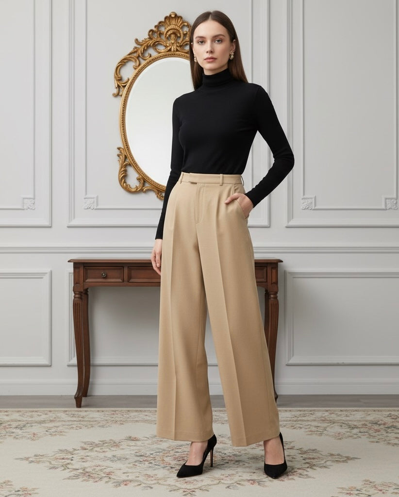 Calça Reta – Linho  Premium, Elegante e Confortável