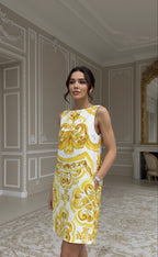 Vestido Silhueta Estampa Dolce - Elegante