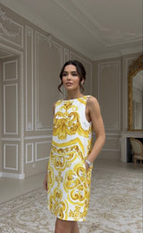 Vestido Silhueta Estampa Dolce - Elegante