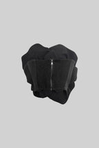 Corset com detalhes florais 3D