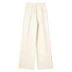 Calça de Alfaiataria Listrada – Cintura Alta e Silhueta Wide Leg Elegante