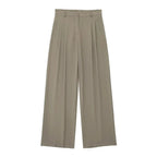 Conjunto Colete Halter Sem Mangas com Bolsos + Calça Pantalona Cintura Alta, Look Executivo Moderno