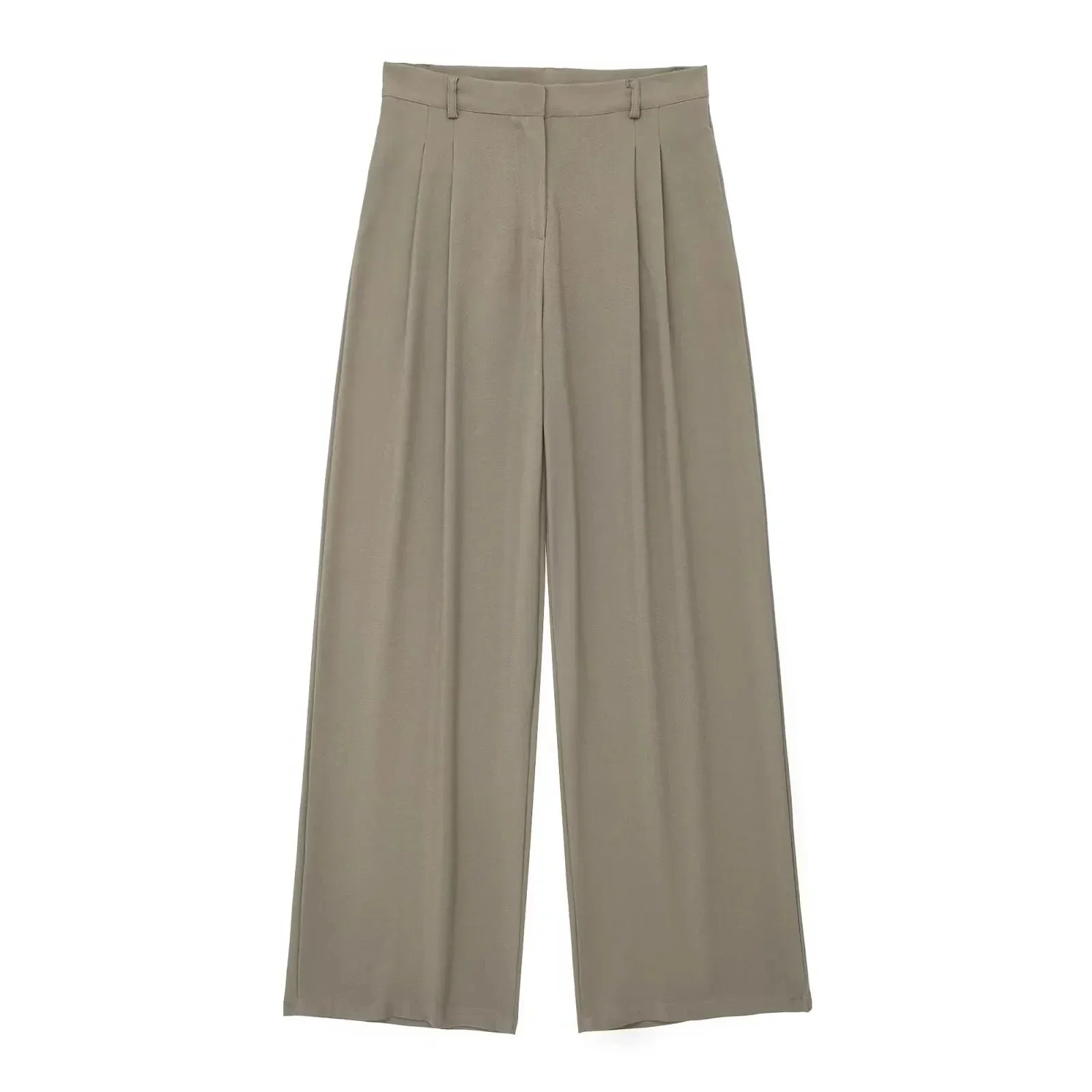 Conjunto Colete Halter Sem Mangas com Bolsos + Calça Pantalona Cintura Alta, Look Executivo Moderno