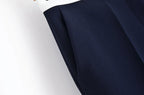 Conjunto Feminino Versátil – Blusa Básica com Recortes e Calça Reta Cintura Alta