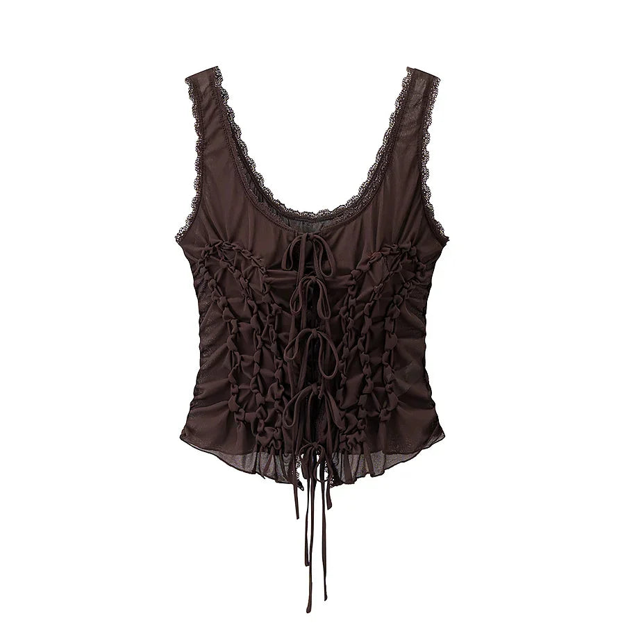 Top Modelo Escultural com Drapeado Delicado e Decote em V – Silhueta Elegante e Ajuste Modelado