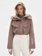 Macacão Feminino de Inverno em Lã com Design Estruturado e Zíper Frontal – Elegância Contemporânea