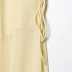 Conjunto Camisa com Babados & Saia Midi Casual Primavera/Verão