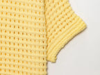 Conjunto em Tricô Vazado – Saia Mini + Camisa