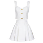 Conjunto Saia E top Alfaiataria Alta Costura