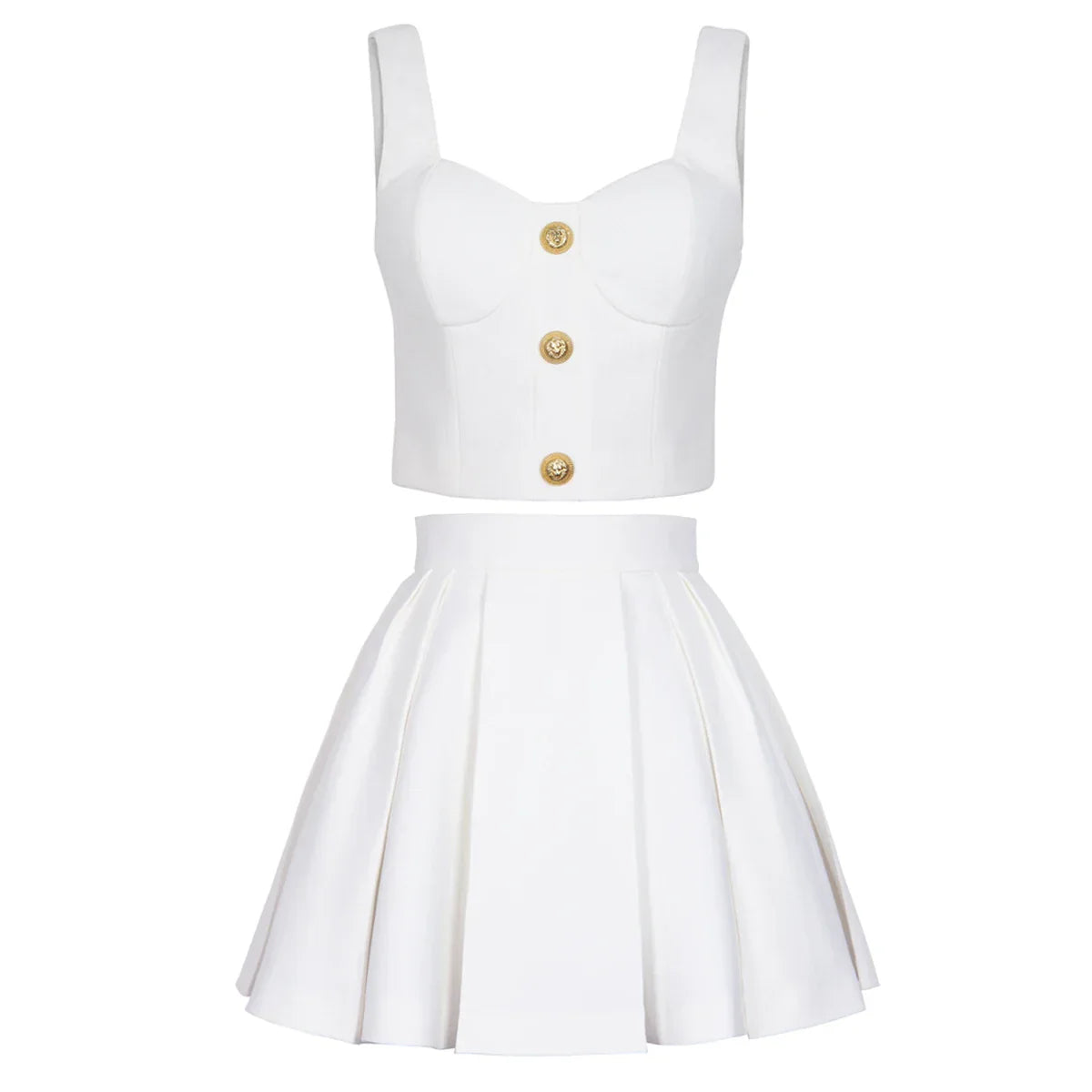 Conjunto Saia E top Alfaiataria Alta Costura