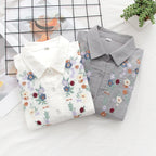 Camisa 100% Algodão com Bordado – Conforto e Estilo Natural
