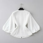 Camisa bordada a mão - elegante sofisticada