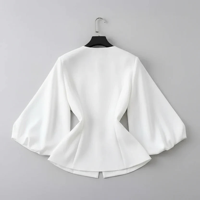 Camisa bordada a mão - elegante sofisticada