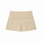 Conjunto Streetwear Elegante: Casaco Estruturado com Cinto e Shorts de Alfaiataria