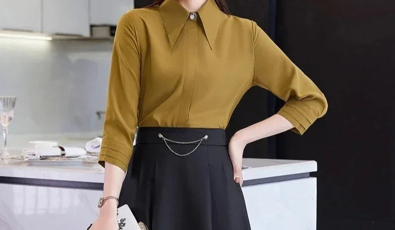 Conjunto saia e Camisa Alfaiataria Luxo