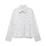 Conjunto Bordado com cristais - shorts e camisa