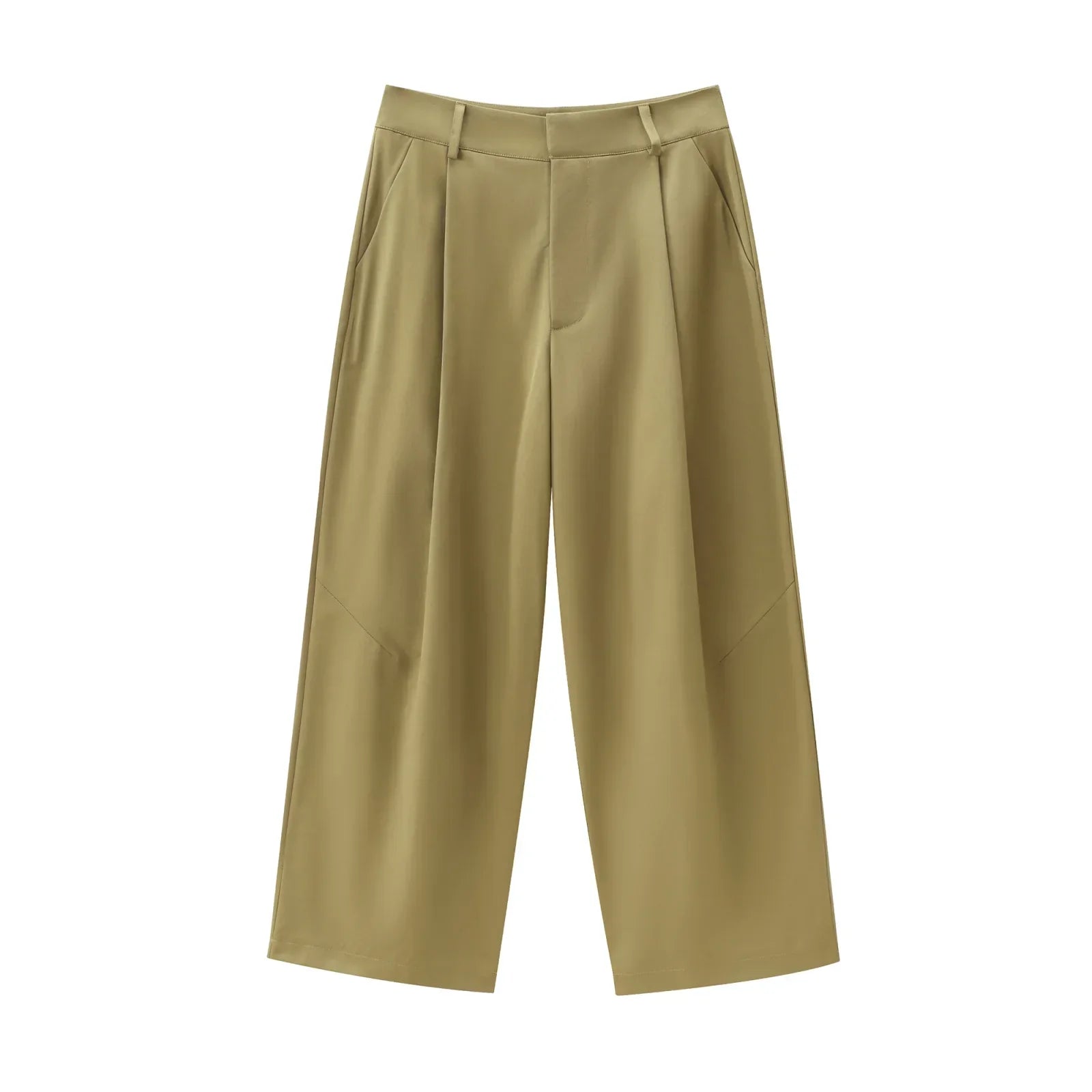 Conjunto Feminino Elegante com Casaco de Bolsos e Calça de Alfaiataria
