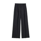 Calça de Alfaiataria Listrada – Cintura Alta e Silhueta Wide Leg Elegante