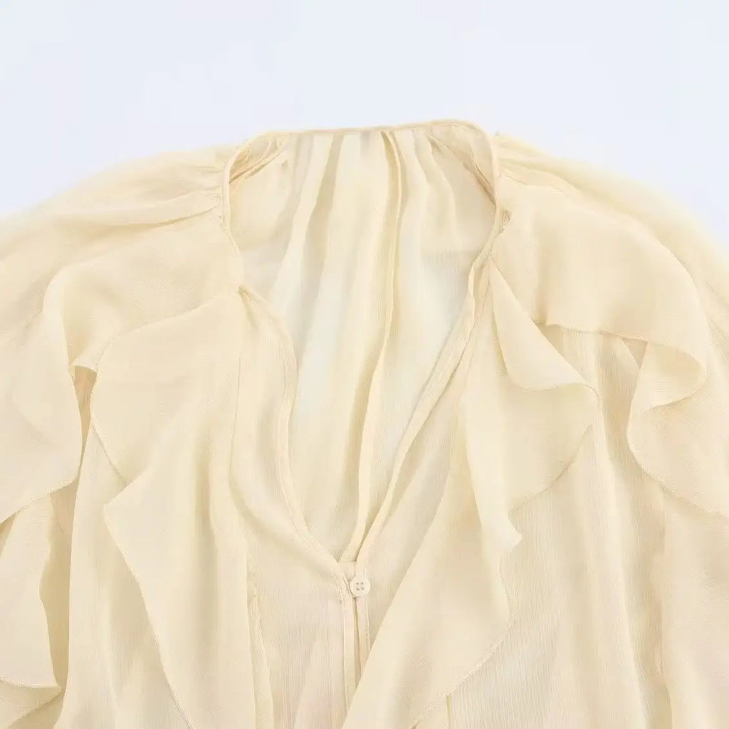 Blusa com Babados e Amarração – Leveza e Estilo para o Dia a Dia