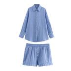 Conjunto camisa e shorts Listrado - Novidade