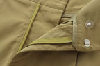 Conjunto Feminino Elegante com Casaco de Bolsos e Calça de Alfaiataria