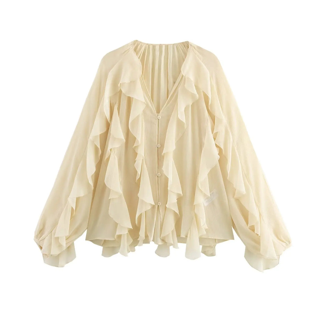 Blusa com Babados e Amarração – Leveza e Estilo para o Dia a Dia