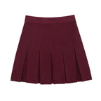 Conjunto Luxo Vermelho em Malha de Alta Densidade – Cardigã e Saia