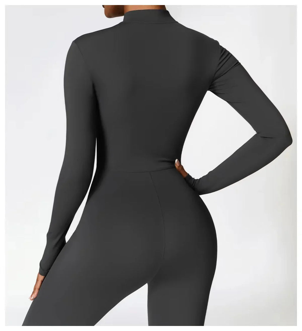 Macacão sem costura outerwear alta elasticidade