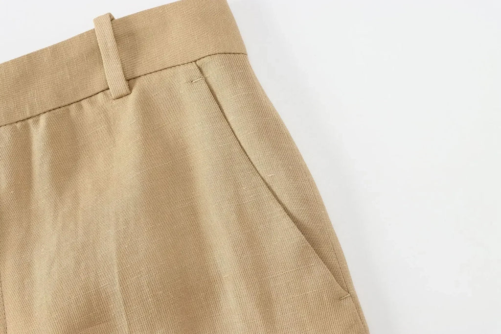 Calça Reta – Linho  Premium, Elegante e Confortável