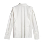 Blusa CHCH Elegante – Gola Clássica e Babados