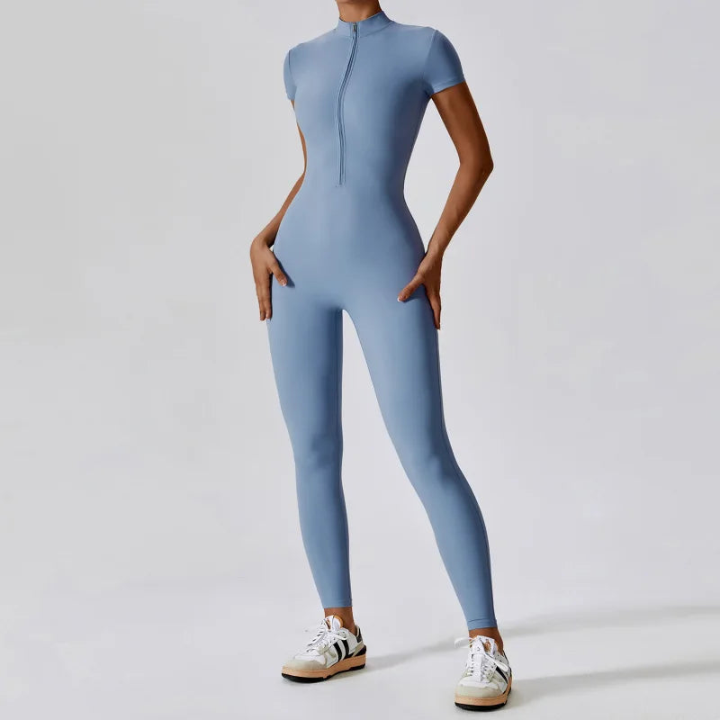 Macacão sem costura outerwear alta elasticidade