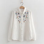 Camisa 100% Algodão com Bordado – Conforto e Estilo Natural