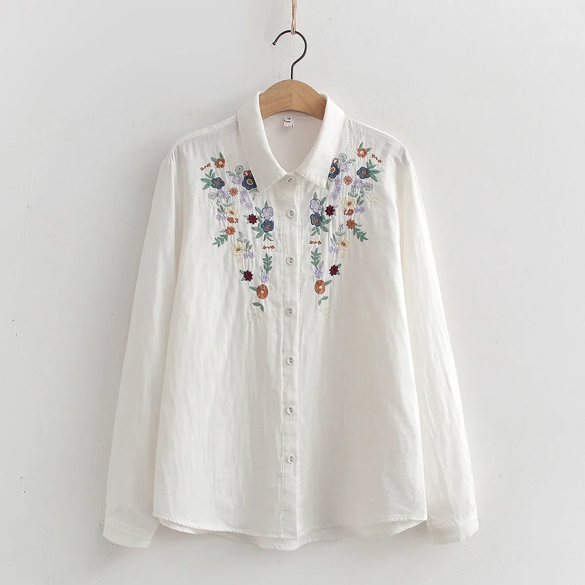 Camisa 100% Algodão com Bordado – Conforto e Estilo Natural