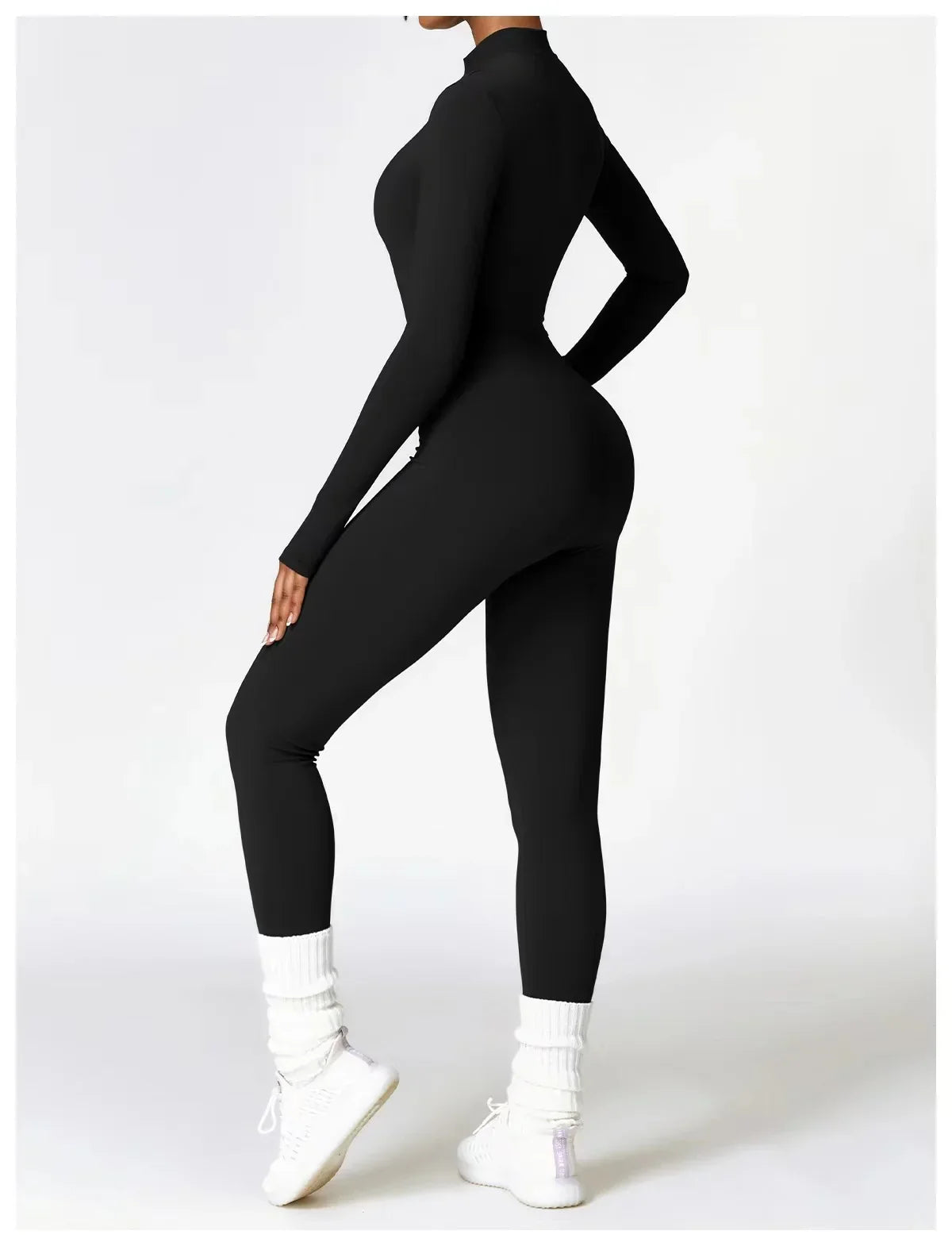 Macacão sem costura outerwear alta elasticidade