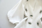 Camisa bordada a mão - elegante sofisticada