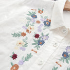 Camisa 100% Algodão com Bordado – Conforto e Estilo Natural