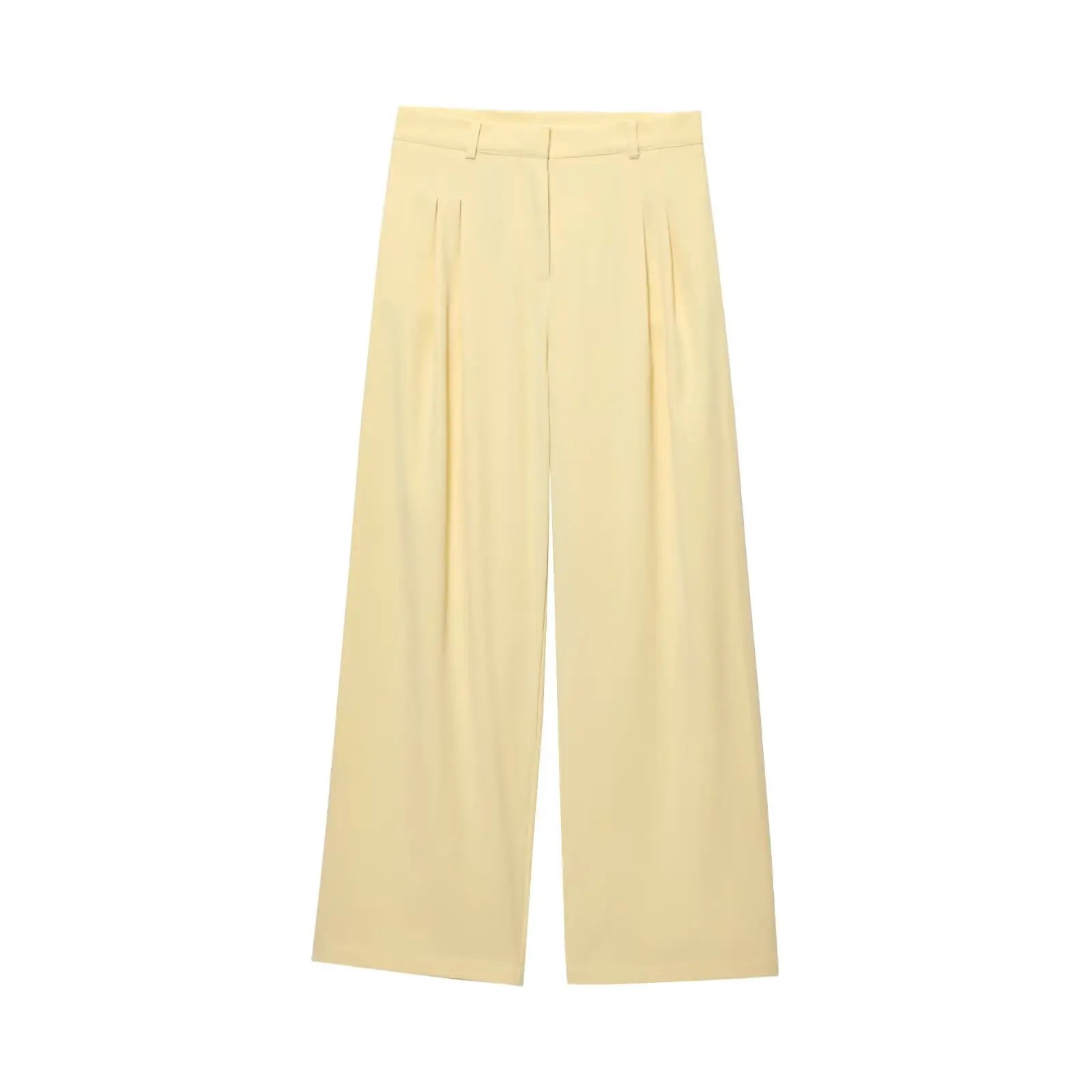 Conjunto Colete Halter Sem Mangas com Bolsos + Calça Pantalona Cintura Alta, Look Executivo Moderno