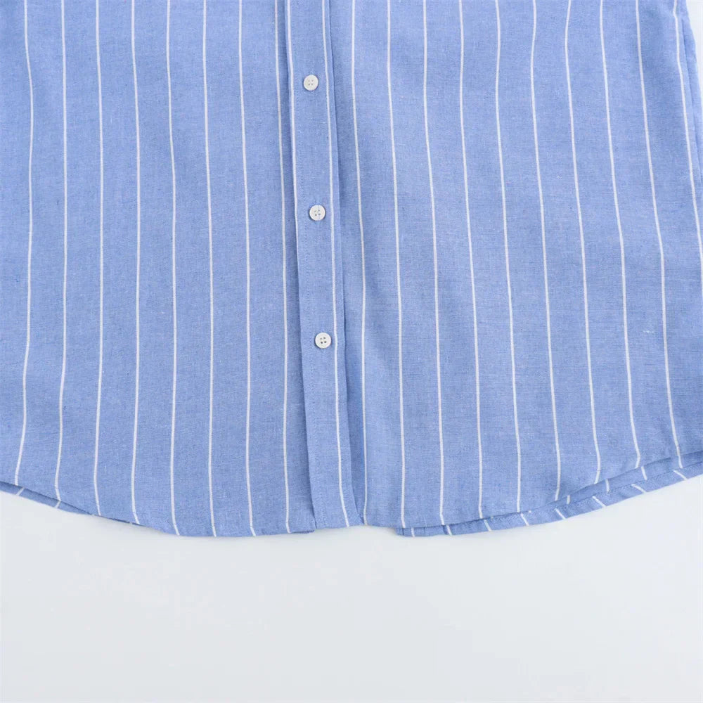 Conjunto camisa e shorts Listrado - Novidade