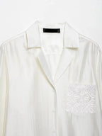Camisa Elegante de Manga Longa – Modelagem Solta e Minimalista