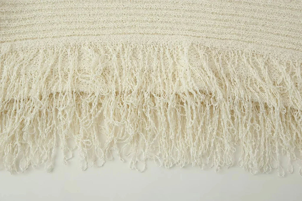 Conjunto em Tricô Vazado – Saia Mini + Camisa
