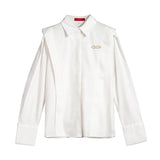 Blusa CHCH Elegante – Gola Clássica e Babados