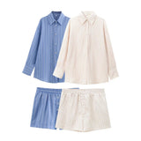 Conjunto camisa e shorts Listrado - Novidade