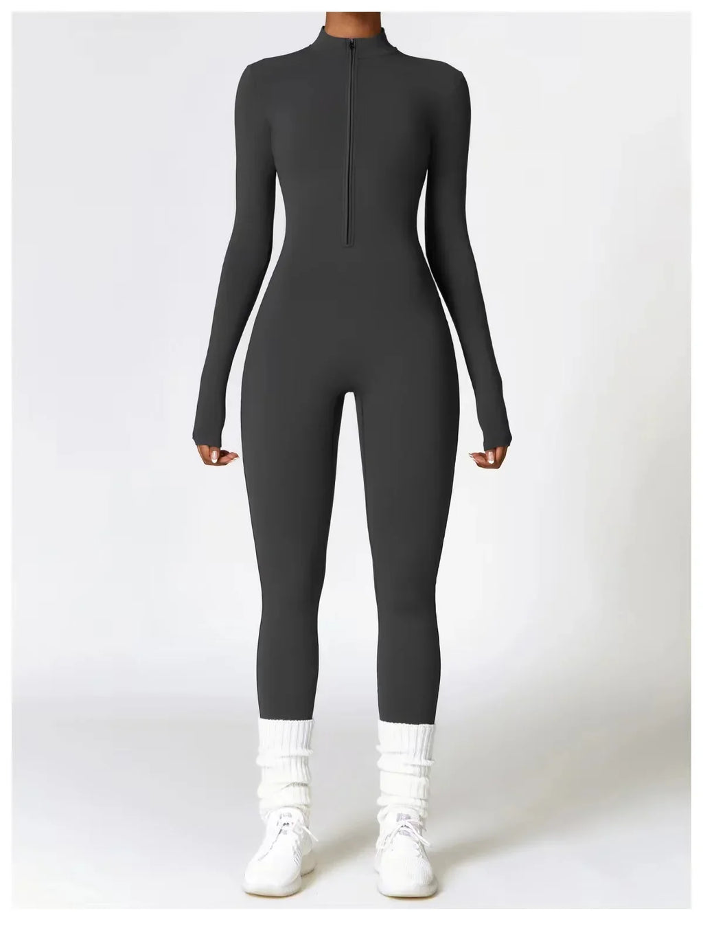 Macacão sem costura outerwear alta elasticidade