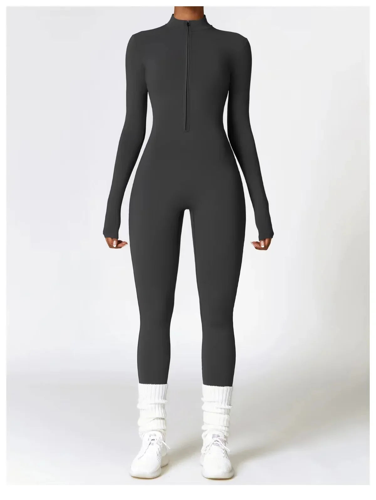 Macacão sem costura outerwear alta elasticidade