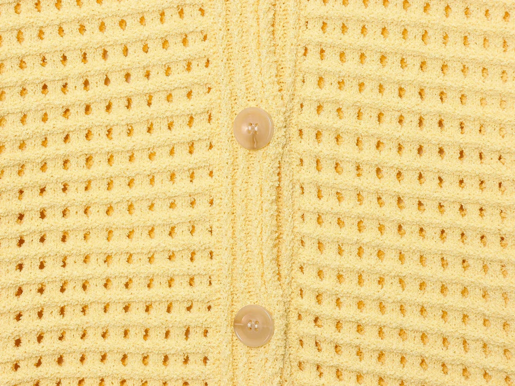 Conjunto em Tricô Vazado – Saia Mini + Camisa