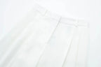 Conjunto Colete Halter Sem Mangas com Bolsos + Calça Pantalona Cintura Alta, Look Executivo Moderno